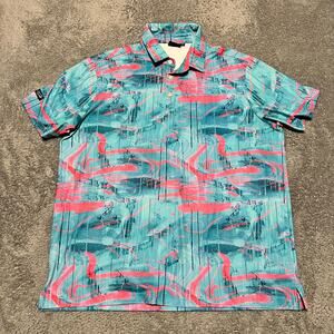 Sunday Swagger Performance Golf Polo Shirt Mens XL Tropical Geometric